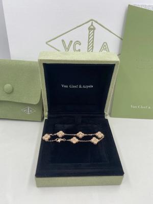 China Van Cleef u. Arpels süßes Alhambra Bracelet 6 Motive Rose Gold zu verkaufen