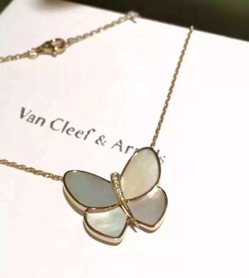 China Ouro amarelo da colar 18K do pendente da borboleta, colar de Van Cleef Borboleta à venda