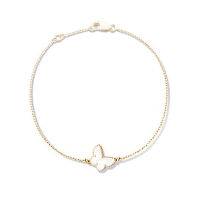 China Pulsera dulce de la mariposa de Alhambra de la pulsera nacarada blanca del oro 18K en venta