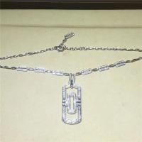 China Full Pavé Diamond Luxury Diamond Jewelry Luxury Jewelry Parentesi Nceklace 18K White Gold for sale