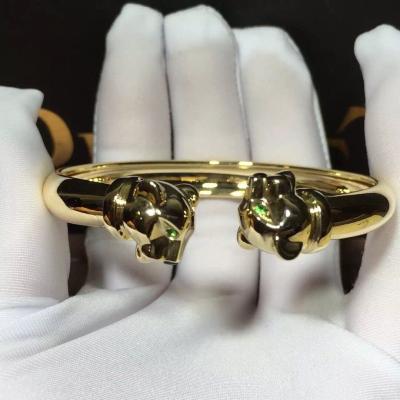 Cina Granati di lusso di Tsavorite dei gioielli dell'oro del braccialetto dell'oro dell'onyx 18K con il diamante in vendita