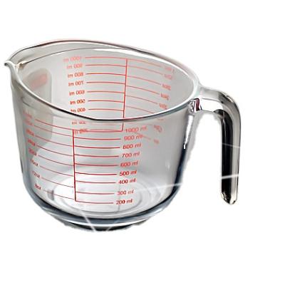 China Durable Glass Measuring Cup 500ml High Quality Classic Customized Durable Glass Measuring Cup With Grip Handle for sale