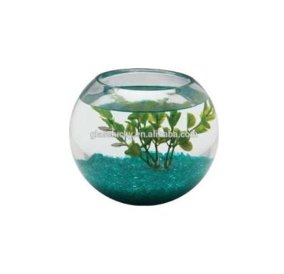 China Aquarium Viable Clear Glass Fish Tanks Round Glass As Decoration for sale