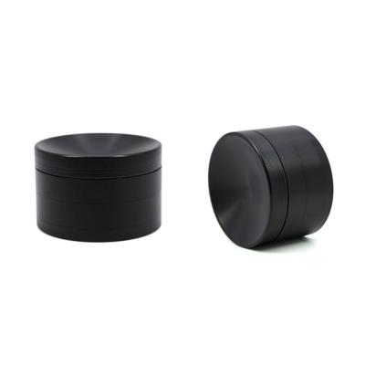 China 2.5 Inch Concave Main ZINC ALLOY Hot Selling 4 Piece Dry Herb Grinder With Black for sale