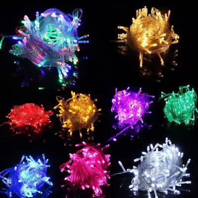 China Romantic 100LED/10M Holiday Decoration Eight-function String Lights for Christmas Xmas Wedding Decoration Lights for sale