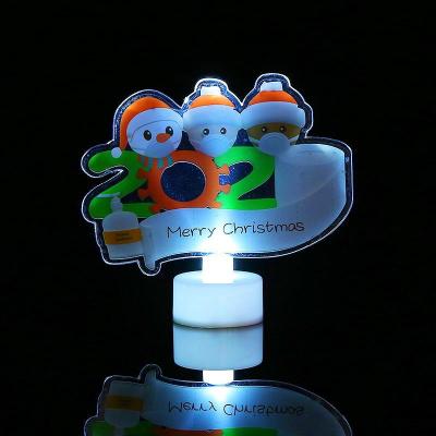 China Acrylic Survivors Limbs Flash Creative 3D LED Night Light Christmas Decoration Christmas Light Acrylic Ornament for sale