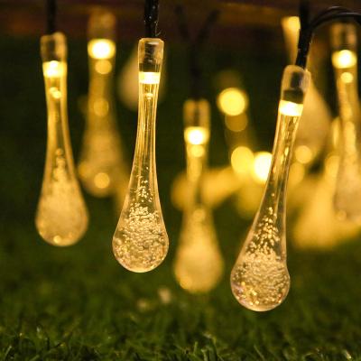 China Outdoor Solar String Lights 22M/200LED 8 Function Water Lamp String Holiday Decoration Garden Light for sale