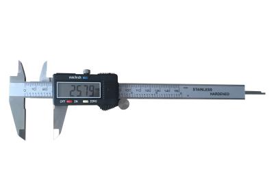 Κίνα 0-150mm/0-6 ′′ Ατσάλι από ανοξείδωτο χάλυβα Μεγάλο LCD ψηφιακό καλιέ μετρητών προς πώληση