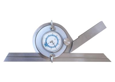 China 0-360 grados de acero inoxidable Dial Bevel Protractor Instrumento en venta