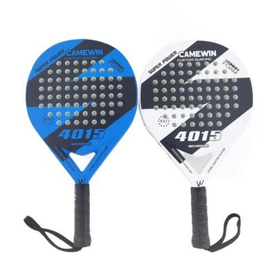 China 50% carbon/50% fiberglass diamond/lightweight high quality fiberglass carbon 3k 12k 18k padel racket custom tear drop logo/round shape pro for sale