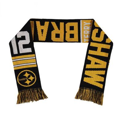 China Portable Club Supporter Fan Scarves , Long Football Knit Scarf for sale