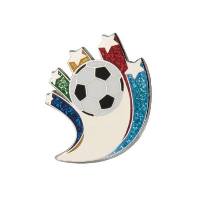 China Hard Club Soccer Enamel Lapel Pin Badge Custom Football Enamel Pin Manufacturer Bulk Customized Sport Souvenir Gifts Promotion Enamel Pin for sale