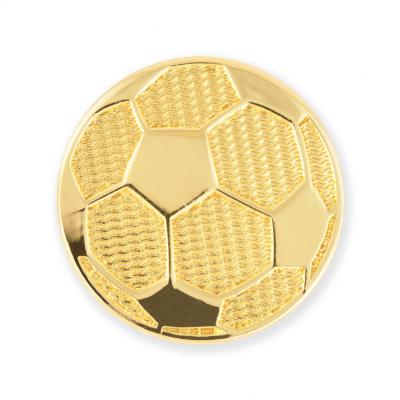 China Gold Plated Europe Soccer Chenille Die Pinch Molded Custom Lapel Pin for sale