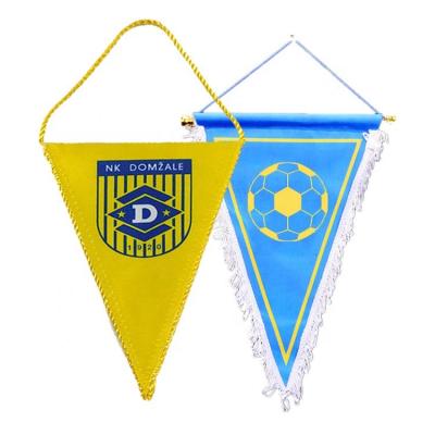 China Decoration; Celebration; Advertising Football Club New Design Customize Sports Football Pennant Flags For Promotion for sale