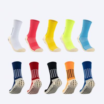 China XL-18 cotton football grip custom football socks high quality nylon sports socks anti slip for sale