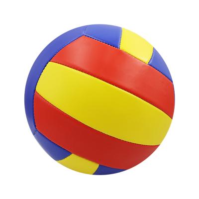 China Volleyball playing machine summer beach volleyball pvc leather stitching volly ball size 5 for sale