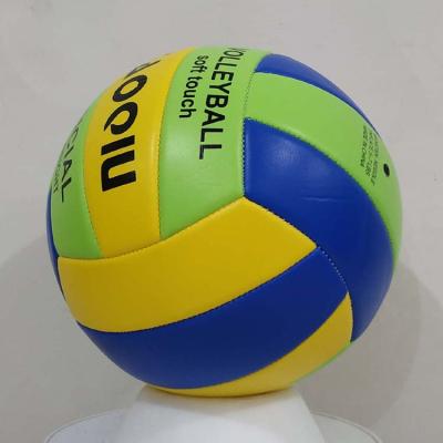 China Volleyball Playing Soft Molded Colored Inflatable Rubber Beach Volleyball Size 5 Volley Balls Gift Custom Ball for sale