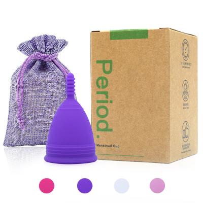 China OEM Order J007 Factory Copa Reusable Menstrual Cup Silicone Cup 100% Medical Eco-Friendly Lady Period Reusable Online for sale