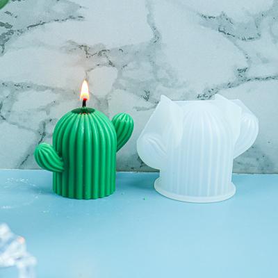 China Home appliance M029 Amazone cactus shape candle decoration silicone mold candle handmade soap mold for sale