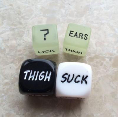 China Wholesale Sex Dice S003 Sex Dice Glow Funny Adult Toys Couples Lovers Games Sex Party Toy Gambling Erotic Dice Toy Couples for sale