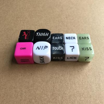 China Hot Selling 12 Position Sex Dice S005 Love Game Couples Game Toy Sex Toys Set Foreplay Flirt Sex Dice For Adult for sale