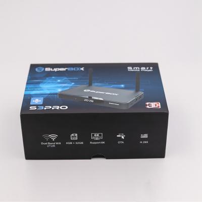 China Superbox S3 Pro Android 9.0 Set Top Box Voice Control With Voice Control Remote for sale