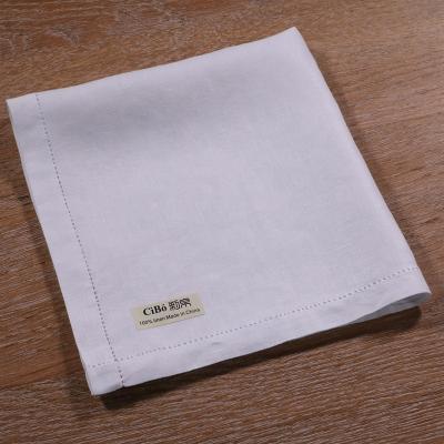 China Stripe M003: White Men's Tall Handkerchief 16