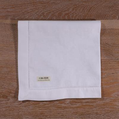 China N001 Reusable Cotton Blend Ramie Day Dinner Napkins Scale Day Cloth White Dinner Towel for sale