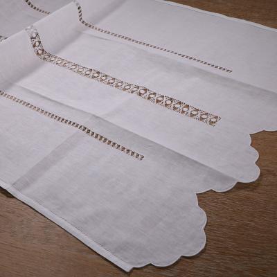 China CL002 CLASSIC: classic white hand made drawn curtain in ramie/cotton yarn work embroidery for sale