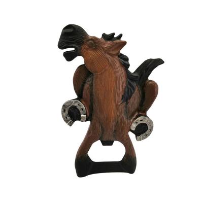 China Personality horsehead zinc alloy metal creativity and bottle opener contemporary and contracted can opener Zamac beer bottle opener for sale