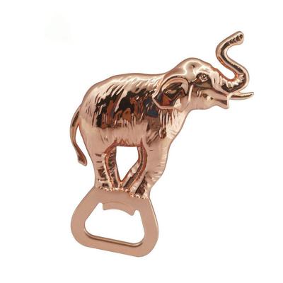 China Personality Elephants Bottle Opener Custom Metal Three-Dimensional Zinc Alloy Gift Zamac Creative Contracted Open Bottle Opener for sale