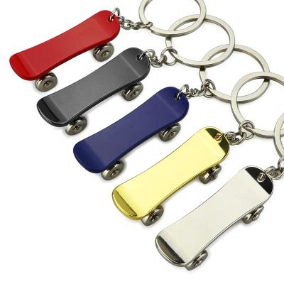 China Individual popular style character high-grade key chain skateboard car shape key chain for sale