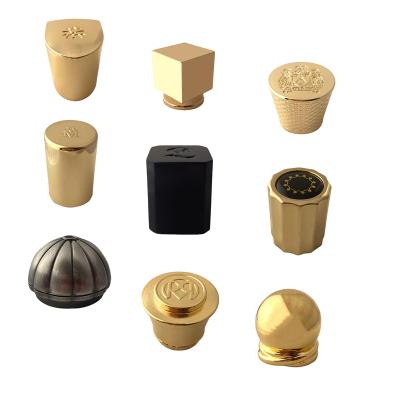 China Non Spill / Splatter High Grade Zinc Alloy Perfume Capsule Zamac Metal Perfume Bottle Cap for sale