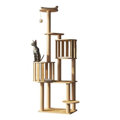 China High Quality Pet Viable Toy Comfort Cat Scratching Tree from Cat Scratching Post Large Tower for sale