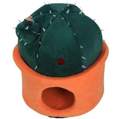 China Viable Plant Outlet Cat Bed For Indoor Cats, Small Dogs, Cat House Covered Small Pet Indoor Cat Hideaway Dwellings for sale