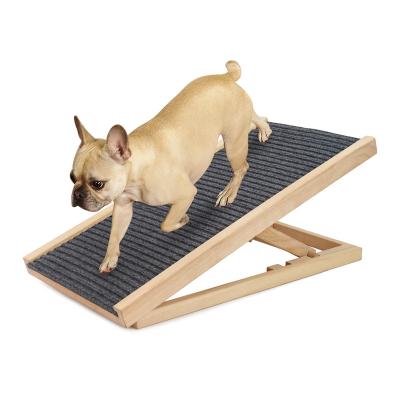 China Sustainable Dog Ramp Dog Steps /Dog Stairs For Bed Sofa Solid Wood Eco - Friendly for sale