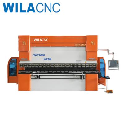 China Garment Shops 2023 Hot sale 3+1 axis 160T 4000 carbon steel plate press brake machine Hydraulic folder machine for sale