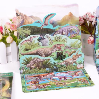 China Wholesale Notebook Decoration SHANLE Cartoon Dinosaur Puffy Sticker Set For Kids Fun Animal Puffy Sticker Deco Phone Notebook Bubble Stickers Custom for sale