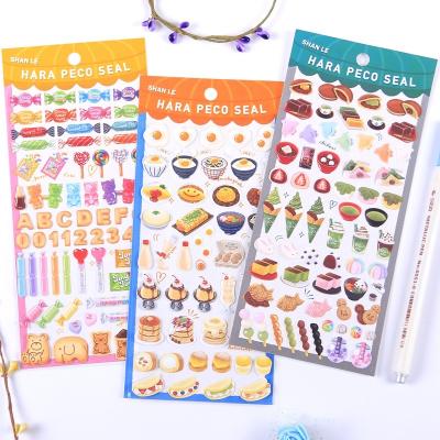 China High Quality Notebook Decoration SHANLE Japan Food Washi Stickers Fun Kids Notebook Deco Sticker Set Girl Aesthetics Custom PVC Sticker for sale