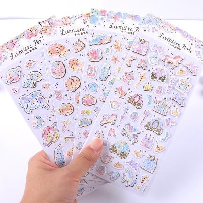 China Notebook Decoration SHANLE Cartoon PVC Washi Animal Sticker Diary Decorative Sticker Funny Hot Stamping Custom Stationery Stickers for sale