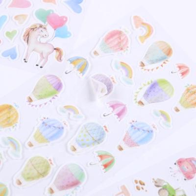 China Custom Cute Notebook Decoration SHANLE Kids Diary Washi Stickers Notebook Decorative Sticker PVC Stationery Paper Sticker For Girls Vinyl Decal for sale