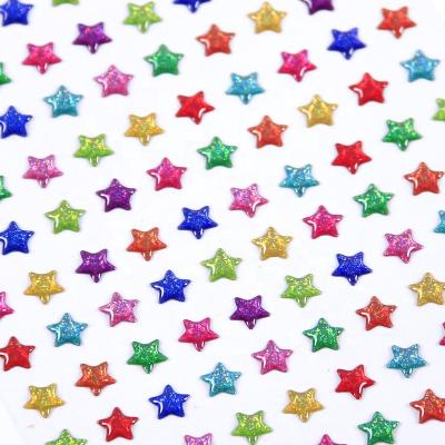 China SHANLE Decoration Funny Decorative Stickers Custom Vinyl Decals Glitter PVC Stickers Fun 3D Star Sticker For Kids for sale