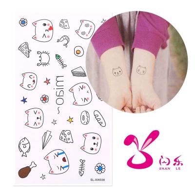 China SHANLE 20 Body Pattern Personality Cartoon Design Temporary Wholesale 3d Arm Temporary Tattoo Sticker Waterproof Tattoo Sticker Set for sale