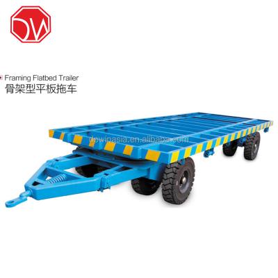 China Framing Flat Deck Trailer Farm Trailer Customized for sale