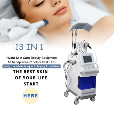 China Super Exfoliators September Sale 7 In 1 Aqua Skin Care Microdermabrasion Machine Skin Peeling With Big Promotion Pdt Led for sale