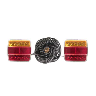 China Refletcor Stop Direction Indicator Rear License Plate Light E-Approval Led Trailer Lamp Kit With Spring Coil for sale