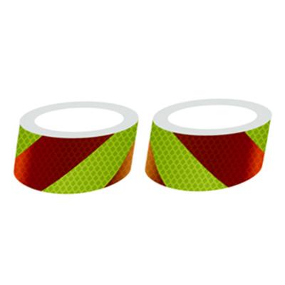 China Perfect Marking For All Light Requirements Industrial Reflective Tape , Micro Prismatic Yellow Fluorescent for sale