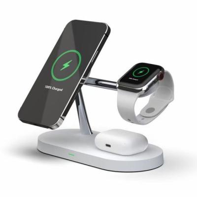 China Night Light Table Lamp Night Light 5 in 1 Wireless Charger Table Lamp Wireless Charging Station15w Wireless Charger for Mobile Phone for sale