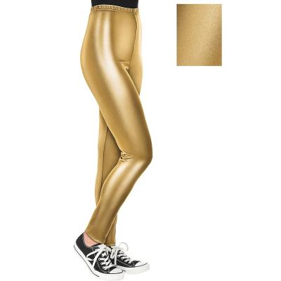 China Shinny Snagging Resistance Mardi Gras Woman Purple Pants Lady Gold Faux Leather Bomber Gaiters Leggings for sale