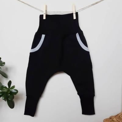 China OEM Manufacturing Breathable Baby Boy Pants Color Contrast Jogger Pants Infant Boys Harem Pants for sale